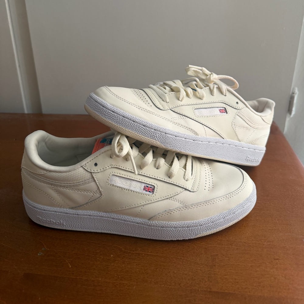Reebok Club C 85 Classic White Twisted Coral sneakers